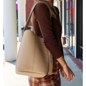 Rachel Zoe Cream Shoulder Bag